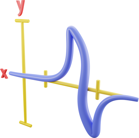 3D Math Graph Illustration